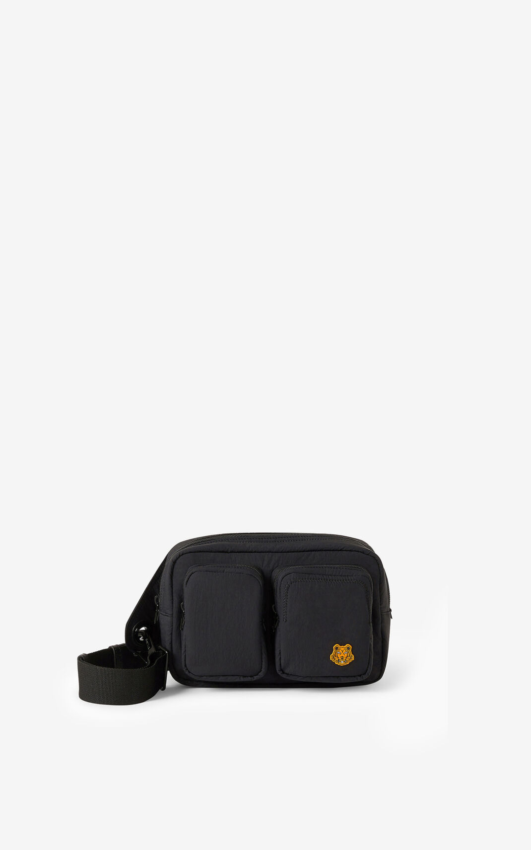 Sac Banane Kenzo Tiger Crest Homme Noir | NMUK-65813